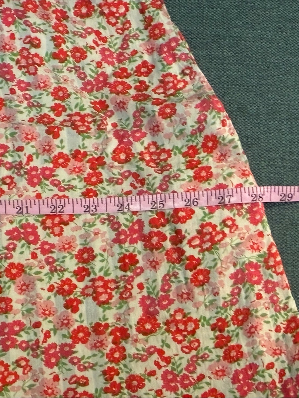 Evolverie vintage/boho pink ditsy floral midi dress - Women's size XL - Picture 8 of 8